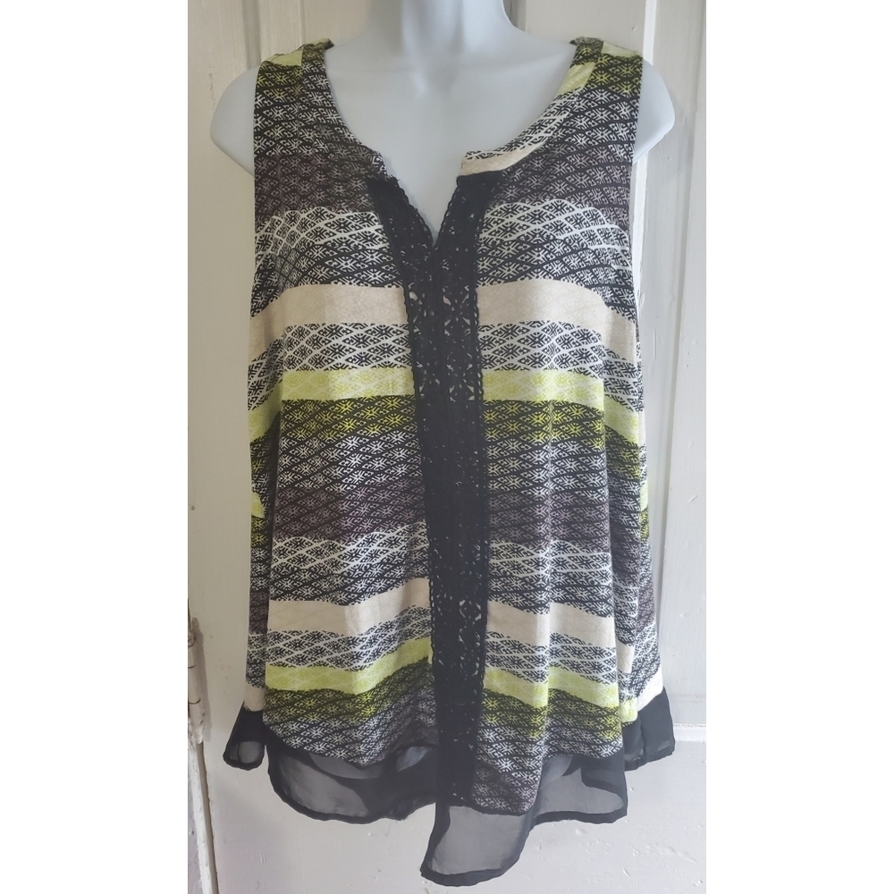 Hannah Lace Detail Sleeveless Top